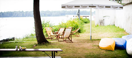Cocktailparty am Steg